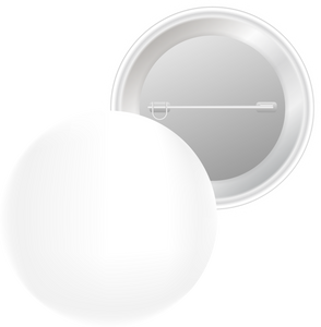 Pin badges. Black round blank button