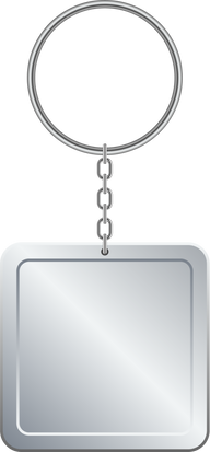 Square Keychain Illustration